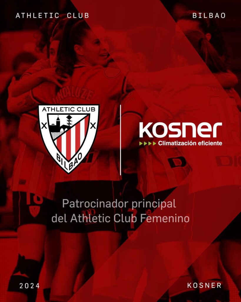 Kosner nuevo patrocinador principal del primer equipo femenino del Athletic Club